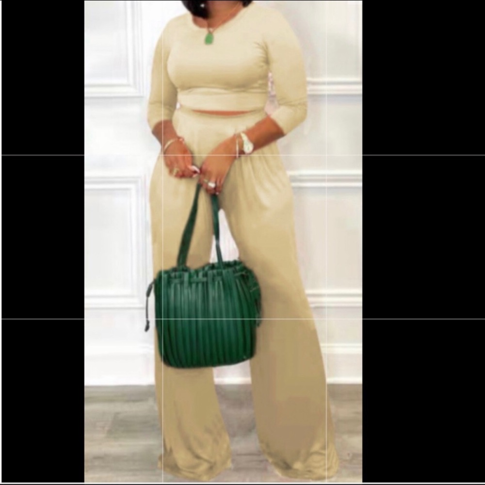 2 piece pants suit